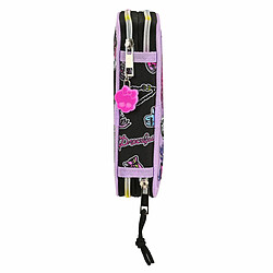 Plumier double Monster High Creep Noir 12.5 x 19.5 x 4 cm (28 Pièces)