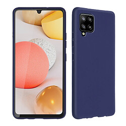 Avizar Coque Galaxy A42 5G Souple Flexible Antichoc Finition Mate Bleu nuit