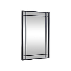 Avis Vente-Unique Miroir industriel en métal - L.60 x H.86,5 cm - Noir - HISAE