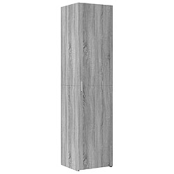 vidaXL Buffet haut sonoma gris 45x42,5x185 cm bois d'ingénierie