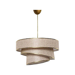 Hanah Home Suspension en métal et coton Couper beige.