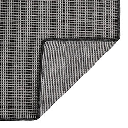 vidaXL Tapis à tissage plat d'extérieur 100x200 cm Gris