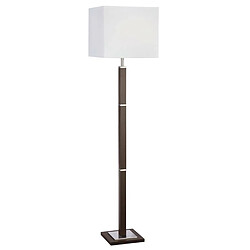 Searchlight Lampadaire waverley 1 ampoule bois brun / inox rectangulaire