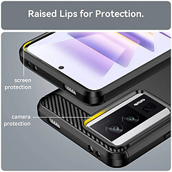 Avis Htdmobiles Coque pour Xiaomi Poco F5 Pro 5G / Redmi K60 / K60 Pro - housse etui silicone gel carbone + film ecran - NOIR