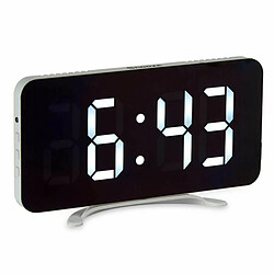 Gift Decor Montre Numérique de Table Blanc ABS 15,7 x 7,7 x 1,5 cm (12 Unités)