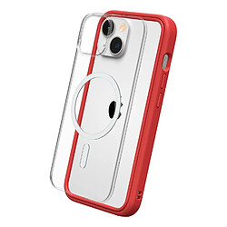 RhinoShield Coque modulaire Mod NX Compatible avec MagSafe pour [iPhone 14] Force magnétique supérieure, Personnalisable. Absorbe Les impacts des Chutes de 3.5 mètres - Rouge