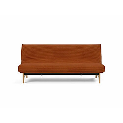 Inside 75 Canapé Lit ASLAK 120 Nordic Cover Soft Spring tissu 595 Corduroy Burnt Orange