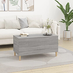 Avis ComfortXL Table Basse Sonoma Gris 90x44,5x45 Cm Bois D'ingénierie