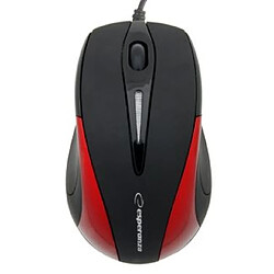 Esperanza EM102R USB Optique 800DPI Noir, Rouge souris - Souris (Optique, USB, 800 DPI, Noir, Rouge)