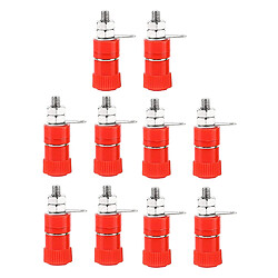 10pcs / pack 4mm Banane Prises Haut-Parleur Postes De Liaison Terminal Jack Connecteur