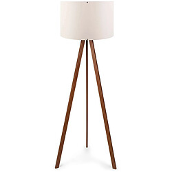 Hanah Home Lampadaire en MDF et PVC Floor ecru et marron. Lampadaire en MDF et PVC Floor ecru et marron