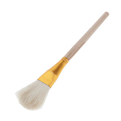 Acheter Brosse En Bois Cheveux Doux Balayage Vadrouille Feuille D'or Balayage Artisanat Sweeper D 20.5x3cm