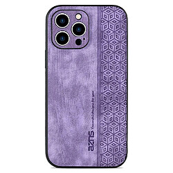 Coque en TPU + PU AZNS anti-rayures pour votre iPhone 12 Pro 6.1 pouces - violet