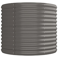 Acheter Maison Chic Jardinière,Lit surélevé de jardin - Bac à fleurs - pot de fleur Acier enduit de poudre 224x80x68 cm gris -GKD17832