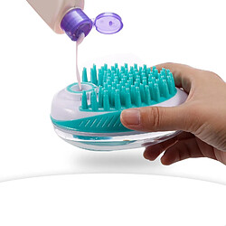 Justgreenbox Brosse de massage pour le bain 2 en 1 pour animaux de compagnie pas cher