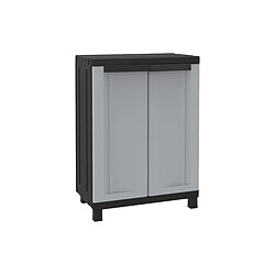 Armoire 2 portes EDM TWISTBLACK 680 - étagère ajustable - 68x39x91,5cm - 75028