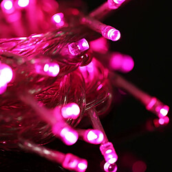 Wewoo Guirlande rose Corde étanche à 100 LED avec contrôleur, clignotant / effet de fading / poursuite, longueur: 10m, AC 220V, prise EU lumière