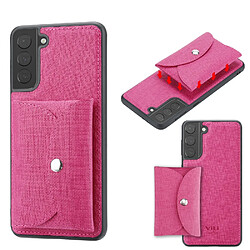 Vili Coque en TPU + PU avec détachable rose pour votre Samsung Galaxy S21+ 5G