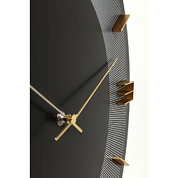 Avis Karedesign Horloge murale Leonardo noire et dorée Kare Design