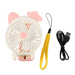 Avis JJBRDZ - Mini Ventilateur Électrique Usb Portatif de Dessin Animé Ventilateur Étudiant Pliable Sortie d'Activité Sur Le Terrain Portable Mini Ventilateur De Refroidissement Rose