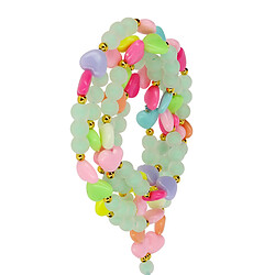 Avizar Bijou de Téléphone à Perles Rondes Bracelet 110cm Collection Lovely Multicolore