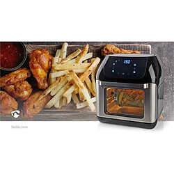 Acheter NEDIS Friteuse 9 EN 1 Rôtissoire AIR FRYER FOUR LCD 1500W 360° Couvercles anti- frire, cuire, rôtir, braiser, sécher, griller, gratiner, c