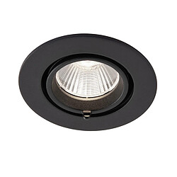 Saxby Downlight Encastrable Rond CCT 10,5W Peinture Noir Mat