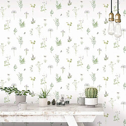 Noordwand Papier peint Evergreen Herbs and Flowers blanc