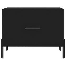 Maison Chic Table basse,Table Console Table d'appoint, Table pour salon Noir 50x50x40 cm Bois d'ingénierie -MN65393 pas cher