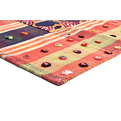 Acheter Vidal Tapis de laine 226x132 rouge Jajim