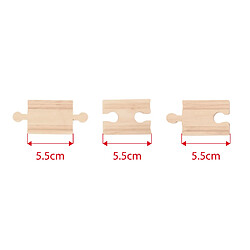 Bigjigs Rail 8 mini pièces de piste en bois pas cher