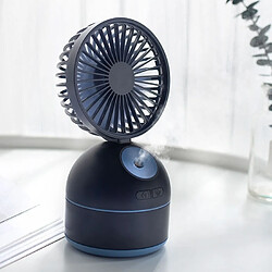 Wewoo Qiwan Multi-fonction Portable Mini Spray Humidification Hydratante Ventilateur de bureau USB avec contrôle de 3 vitesses Bleu