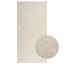 vidaXL Tapis ZIZUR crème 100x200 cm aspect de jute intérieur extérieur