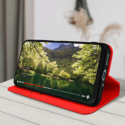 Acheter Avizar Housse Xiaomi 12 Pro Clapet Portefeuille Support Vidéo rouge