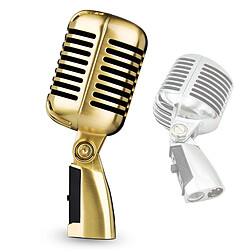 Acheter Microphone Vocal Dynamique Vintage Classique Pour Karaoké Sur Scène En Direct Or