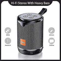 Universal Yyh-small mini haut-haut-haut-haut-haut Bluetooth Portable FM TF AUX USB Speakers Speakers (noir)