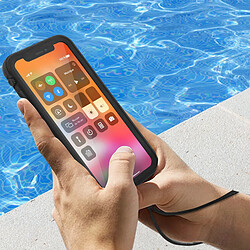 Coque Apple iPhone XS Max Waterproof 2m et Antichoc Intégrale Redpepper Noir pas cher