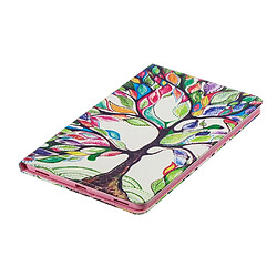 Acheter Etui en PU motif imprimé avec support arbre colorisé pour votre Samsung Galaxy Tab A 10.1 (2019) T510