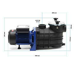 Helloshop26 Pompe piscine 17700 litres par heure 1100 watts pompe filtration circulation pool wattshirlpool 16_0001471 pas cher