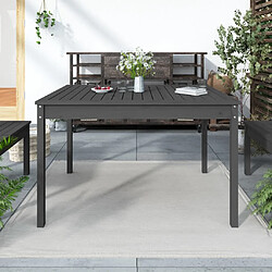 Maison Chic Table de jardin | Table d'extérieur gris 121x82,5x76 cm bois massif de pin -GKD98725