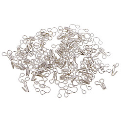 Acheter 50 attaches en métal crochet et oeil robe de bricolage jupe col accessoire de bras blanc