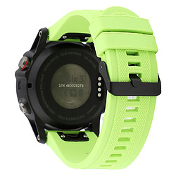 Avis Bracelet en silicone souple avec boucle noire vert pour votre Garmin Fenix 3/3 HR/5X