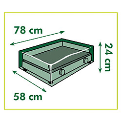 Nature Housse de gril plancha 78x58x24 cm pas cher