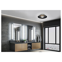 Boutica-Design Plafonnier Salle de Bain IP44 Ascari Noir mat 1x35W SMD LED