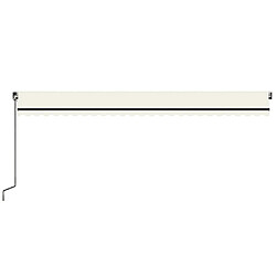 Avis vidaXL Auvent manuel rétractable 600x350 cm Crème