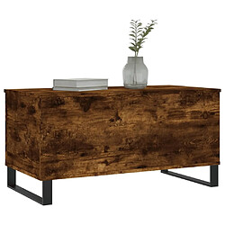 Acheter Maison Chic Tabls basse,Table Console pour salon Chêne fumé 90x44,5x45 cm Bois d'ingénierie -MN17004