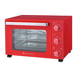 CONTINENTAL EDISON CEMF35R - Minifour electrique 35L rouge - 1500W - Rotissoire, Convection naturelle