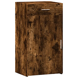 vidaXL Buffet chêne fumé 50x42,5x93 cm bois d'ingénierie