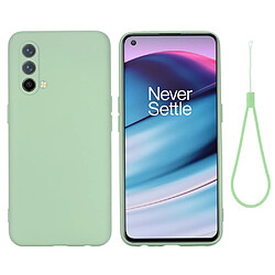 Coque en silicone mince, léger, antichoc avec sangle vert pour votre OnePlus Nord CE 5G