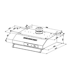 Acheter Hotte visière 60cm blanc - 5605229 - FABER